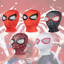 Hasbro 1件套3D主题面具角色扮演服装配饰，均码，3D打印，高品质莱卡面料，全脸面具，角色扮演风格，人物设计，多种亮色混搭，带帽设计，主题服装配饰，适合成人和青少年，角色扮演面具，超级英雄粉丝的完美礼物，弹性全脸面具，适用于万圣节、生日派对、角色扮演，送给朋友和家人的创意礼物，服装配饰 - 均碼 - 查看 3