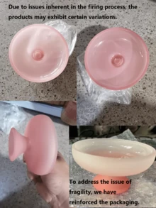 1pc Premium Fruit Plate, Unique Creative Pink Glacier Glass Pedestal Dish, Candy & Snack Plate In Ins Style, Exquisite Afternoon Tea Dessert Tray, Household Cake & Pastry Stand. Suitable For Cafe, Dessert Shop, Afternoon Tea, Western Restaurant, Wedding, Gathering, Party. - Pink - View 10