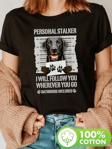 Plus Size T-Shirts - Black - View 6