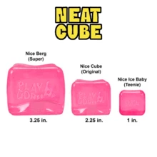 Nee–Jelly Squish Toy, Super Sensory Squeeze Toy - [Jelly Edition] More Fun & Playability, 3.25 Inch Cube(Blue, Purple, Pink) - 粉紅色果凍版 - 查看 5