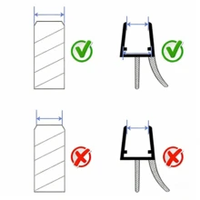 Shower Screen Seal Strip For 2pcs 30inch(76.2cm)_4~6mm(0.16-0.24inch) Glass, Shower Seal Strip For Straight Glass Up To 12mm->17mm->23mm Gap, Transparent Shower Seal Strip Replacement - Colourless - View 8