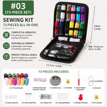 1 Set Portable Sewing Tool Kit, 10pcs Including Thread Box, Mending Needles, Threader And Other Handcraft Sewing Supplies, Suitable For Valentine's Day, Wedding, Birthday, Sewing, DIY Crafts - Sewing Accessories Set - View 7