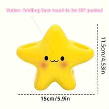 1pc Cute Star-Shaped Children's Toothbrush Holder, A Standalone Bathroom Storage Rack With Adorable Face Design, Specially Designed To Save Space For Toothbrush And Toothpaste - Multicolor - View 8