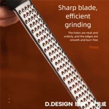 Dụng cụ bào phô mai bằng thép không gỉ, dùng để bào phô mai Parmesan, sô cô la, trái cây, gừng, lưỡi dao thép không gỉ sắc bén, có lưới bào, dụng cụ đưa sô cô la vào, tay cầm chống trượt, dụng cụ nhà bếp tiện ích. - Nhiều màu - Xem 1