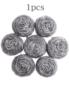 1/10/20pcs Stainless Steel Cleaning Balls, Multi-Functional Kitchen Cleaning Brushes. Essential Cleaning Tools For Home, Outdoor And BBQ Areas. 2-In-1 Sponge Cleaning Balls, Suitable For Kitchen, Bathroom And Various Household Items. - Multicolor - View 11