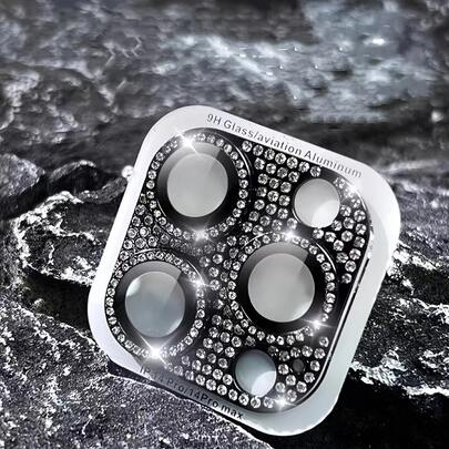 Miếng dán bảo vệ ống kính camera bằng kính cường lực 9H, chất lượng cao và bền bỉ, chống trầy xước, bóng bẩy, phủ toàn bộ ống kính, phù hợp với Apple 17, 16 Pro Max, 15 Pro Max, 14 Plus, 13 Pro Max, 12 Mini, 11 Pro.