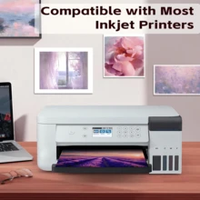 100% Transparent Inkjet Printer Film, Suitable For Handmade Crafts, Projectors, Screen Printing, Single-Sided Printing, Non-Waterproof - INKJET - View 3
