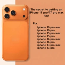 Compatible With IPhone 13 Pro, 14 Pro, 15, 16 Fashionable Back Sticker Film, Vibrant Orange Soft Back Film, Can Be Converted To 17 Pro/17 Pro Max, Matte Anti-Scratch PMM Material Phone Protective Film - Orange - View 5