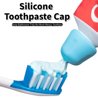 Bộ 5 nắp đậy kem đánh răng chống rò rỉ bằng silicon nhiều màu, dụng cụ hỗ trợ bóp kem đánh răng trong phòng tắm - Không làm bẩn bồn rửa, phù hợp cho trẻ em và người lớn.