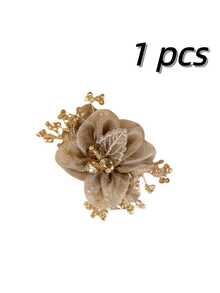 1/2pcs Elegant Women Hair Scrunchies, Sweet, Summer Accessories, Holiday Accessories, Starry Hair Band, Tulle Hair Scrunchie, Hair Accessories - Multicolor - View 15