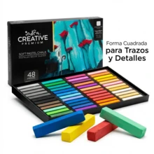 Indra Professional Soft Dry Pastel Chalk Set, 48 Pieces - Sets - View 8