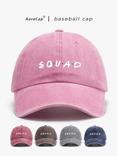 Unisex Vintage Washed Baseball Cap, Adjustable Strap, Suitable For All Seasons Spring, Summer, Autumn, Winter, Ideal Gift For Outdoor Sports, Travel, Valentine's Day, Wedding, Christmas, School Season, Father's Day, Available In Black, Pink, Purple, Yellow And Other Casual Styles