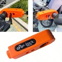 Universal Motorcycle Throttle Lock - Portable 3-Hole Handlebar Lock Suitable For Scooters, E-Bikes, Mopeds, Anti-Theft Clamp With Integrated Brake Lever, Adjustable Black Clamping Device - A - View 6
