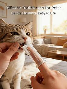1/2/4pcs Must-Have Viral Pet Oral Care Tool Soft Silicone Comfort-Fit Dog & Cat Finger Toothbrush For Precise At-Home Cleaning Removes Plaque & Tartar For Fresh Breath Vital For Daily Gum Health Routine Preferred By Small Breed Owners Gentle Silicone Pet Dental Brush Easy To Use Fingertip Toothbrush For Puppies Kittens Small Medium Large Dogs Cats Effective Pet Teeth Cleaning Tool To Eliminate Bad Breath Prevent Gum Disease Build Professional Vet-Recommended At Home Pet Dental Care Kit Essential Pet Grooming Supplies For Daily Oral Hygiene Perfect Finger Brush For Easy Deep Cleaning. - View 6