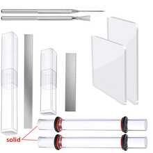 Juego de herramientas profesionales para esculpir arcilla blanda - Tablero de modelado rectangular transparente, aguja de detalle para dar forma, rodillo hueco de acrílico, cuchillo de dar forma, herramientas de corte/rebanado de cerámica, juego de impresión de textura, accesorios para escultura artesanal - Multicolor - Ver 18