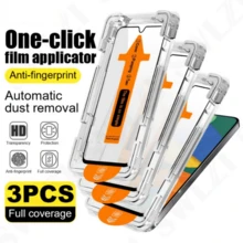 3pcs High Definition Tempered Glass Screen Protector With Auto Dust Removal Function, Suitable For Samsung Galaxy S25 6.2 Inch, Full Coverage HD Tempered Glass Film, Bubble-Free Installation, 9H Hardness, Ultrasonic Fingerprint Unlock, Includes Installation Kit, Compatible With Phone Cases - Clear - View 16