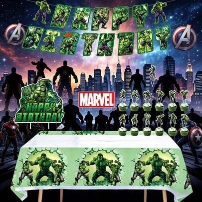  Marvel Avengers Geburtstags-Party Dekoration, Superhelden Tischdecke, Jungen Geschenk, Babyparty Veranstaltungsbedarf