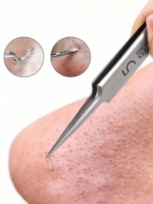 1 pièce Pince à épiler inclinée précise, pince à épiler en acier inoxydable à prise ferme pour l'épilation des sourcils, des poils du visage, des échardes et des poils incarnés, manche antidérapant, facile à retirer les poils fins, durable anti-rouille, convient pour la mise en forme des sourcils, l'épilation des poils du visage, les soins de la peau quotidiens, les voyages, le salon, les soins de beauté à la maison, les soins d'été, les anniversaires des femmes, la fête des mères, Noël, outil de beauté essentiel pour les passionnés de maquillage, rose - Multicolore - Voir 1