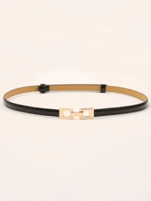 1pc Adjustable Elastic Waist Belt, Suitable For Summer, Autumn, Daily And Outdoor Use - Black - View 12
