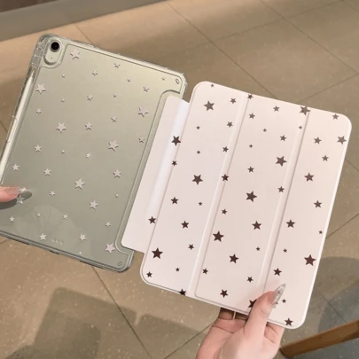 华为MatePad 2/MatePad SE (2023) 11英寸平板电脑保护套，三折翻盖式设计，带笔槽，透明硬壳，兼容华为MatePad SE 11英寸、MatePad 11.5S (2026)、A16、第11代、第9/8代、10.2英寸和第10代平板电脑保护套