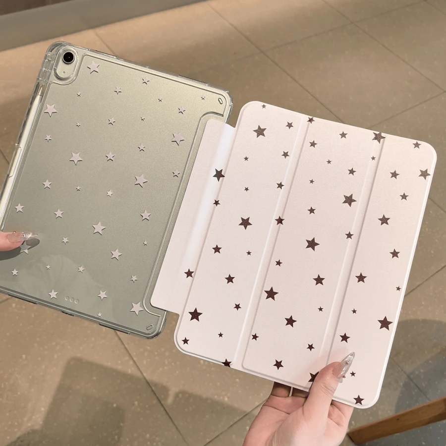 华为MatePad 2/MatePad SE (2023) 11英寸平板电脑保护套，三折翻盖式设计，带笔槽，透明硬壳，兼容华为MatePad SE 11英寸、MatePad 11.5S (2026)、A16、第11代、第9/8代、10.2英寸和第10代平板电脑保护套 - 無色 - 查看 1