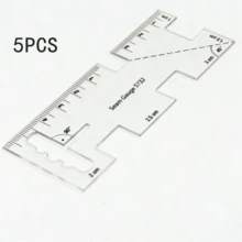 1pc 5732 Acrylic Quilt Ruler Patchwork Sewing Ruler Mini Quilting Ruler Sewing Tool Accessory Hardware - A - View 8