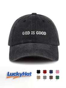 1 Pieza Gorra de Béisbol Lavada con GOD'S FAVORITE, Gorra Vintage de Papá Unisex, Gorra de Sol Estilo Y2K Streetwear para Hombres y Mujeres, Perfecta para Viajes de Verano, Uso Diario - EL FAVORITO DE DIOS - Ver 13
