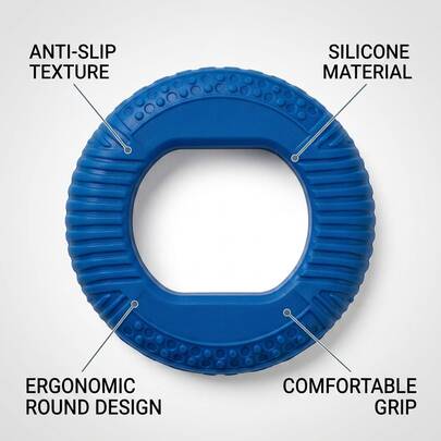 Silicone Wrist Joint Expander Rings - Durable Non-Slip Design With Textured Surface, Hand Exerciser, Fitness Accessory For Muscle Building And Body Shaping, High-Quality Construction