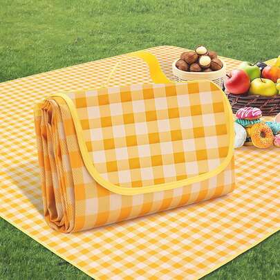 Thảm dã ngoại cỡ lớn, dày dặn, chống thấm nước, có thể gấp gọn và di động, chống ẩm, hoàn hảo cho các chuyến đi chơi mùa xuân, dã ngoại công viên, cắm trại, dựng lều, và kích thước cực lớn, chống bẩn, chống cát, không dính cỏ, thảm dã ngoại bãi biển.