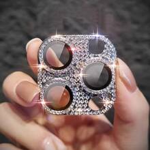 9H Hardened Glass Camera Lens Protector Film, High Quality And Durable Artificial Diamond Scratch-Resistant Shiny Full Coverage Lens Protective Film, Compatible With Apple 17, 16 Pro Max, 15 Pro Max, 14 Plus, 13 Pro Max, 12 Mini, 11 Pro - Gold - View 6