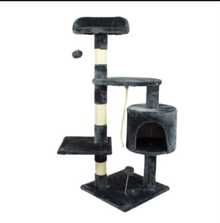 Árboles y casas para gatos - Negro - Ver 1