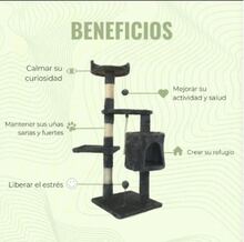 Árboles y casas para gatos - Negro - Ver 7