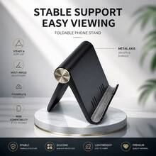 1pc Foldable Portable ABS Phone Stand, Suitable For Smartphones And Tablets, Not Waterproof - Multicolor - View 1