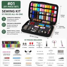 1 Set Portable Sewing Tool Kit, 10pcs Including Thread Box, Mending Needles, Threader And Other Handcraft Sewing Supplies, Suitable For Valentine's Day, Wedding, Birthday, Sewing, DIY Crafts - Sewing Accessories Set - View 8