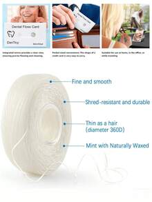 Bulk Dental Floss For Daily Use, High Tenacity Design, Easy To Cut, Suitable For Home Oral Care - Multicolor - View 3