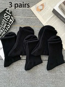 3/6 双装，包含黑色、白色、灰色和三色混色罗纹袜。这些舒适透气的中筒袜，男女皆宜，纯色款包括黑色和白色。设计柔软透气，适合户外运动。 - 彩色 - 查看 13