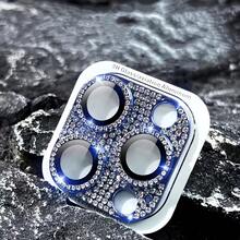 9H Hardened Glass Camera Lens Protector Film, High Quality And Durable Artificial Diamond Scratch-Resistant Shiny Full Coverage Lens Protective Film, Compatible With Apple 17, 16 Pro Max, 15 Pro Max, 14 Plus, 13 Pro Max, 12 Mini, 11 Pro - Gold - View 5