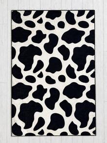 Modern Zebra Stripe Digital Print Kitchen Rug - Chic Animal Pattern Non-Slip Washable Floor Mat, Made In Turkiye 80x200 Cm, 80x300 Cm,100x200 Cm, 120x180 Cm - Black - View 2