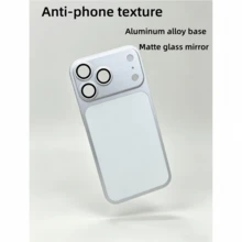 2026 New Phone Back Film, Compatible With 13 Pro/14 Pro/15 Pro/16 Pro/13 Pro Max/14 Pro Max/15 Pro/6 Pro Max, Color Changing Skin, One Sticker Can Transform Your Phone Into The Latest 17 Pro/17 Pro Max, Metal Frame With Frosted Glass Structure, Flashlight Position Without Hole, Restoring Phone Aesthetics - Multicolor - View 7