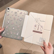 Ốp lưng cho iPad thế hệ thứ 10 / A16, Chức năng tự động tắt/mở màn hình thông minh, Mặt lưng acrylic trong suốt, Chân đế gập chữ Y, Bảo vệ toàn thân chống rơi vỡ, Tương thích với iPad thế hệ thứ 11, iPad thế hệ thứ 9/10 10.2", iPad Pro 11", iPad Air 11". - Trong sáng - Xem 1