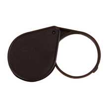 12X Magnifying Glass With Faux Leather Case - Portable Microscope - Foldable Design - Ergonomic Handle - Suitable For Reading, Inspection, Crafts, Jewelry Etc. - Compact Inspection Tool With Durable Rotating Protective Cover - Essential For Daily Reading - Vision Assistance Product - A - View 14