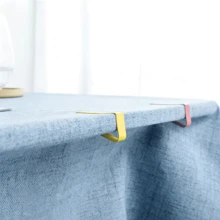 1/4 chiếc kẹp khăn trải bàn bằng thép không gỉ có thể tái sử dụng, kẹp giữ khăn trải bàn chống gió dùng cho gia đình, nhà bếp, dã ngoại, tiệc tùng và nhà hàng. - Nhiều màu - Xem 4