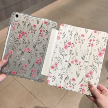 适用于 Redmi Pad 2 平板电脑的保护套，磁吸式闭合，智能休眠唤醒，全方位防摔防震，三折式平板电脑保护套，智能休眠唤醒，亚克力背板带笔槽，适用于 Pad SE 11 英寸（2023 年款）平板电脑，也适用于 Matepad 11.5S"（2026 年款），Matepad SE 11 英寸平板电脑保护套 - 無色 - 查看 1