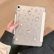 Ốp lưng cho iPad thế hệ thứ 10 / A16, Chức năng tự động tắt/mở màn hình thông minh, Mặt lưng acrylic trong suốt, Chân đế gập chữ Y, Bảo vệ toàn thân chống rơi vỡ, Tương thích với iPad thế hệ thứ 11, iPad thế hệ thứ 9/10 10.2", iPad Pro 11", iPad Air 11". - Trong sáng - Xem 3