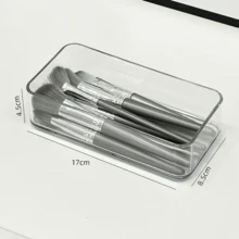 Hộp đựng đồ trang điểm bằng acrylic trong suốt có ngăn kéo và vách ngăn (10/9/8/1 chiếc), hộp đựng văn phòng phẩm để bàn, hộp sắp xếp ngăn kéo bàn làm việc tại nhà. - Trong sáng - Xem 6