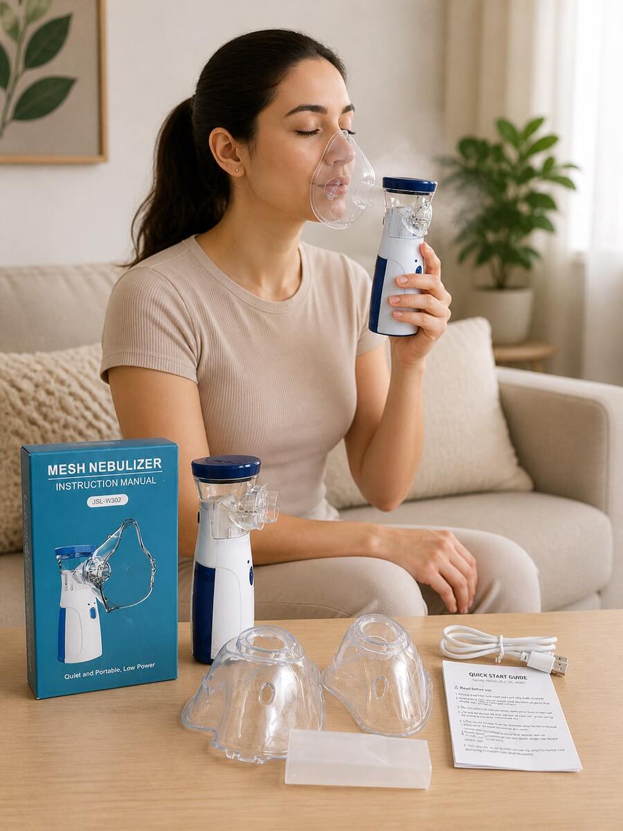 Nebulizer Respirator Cool Mist Steam Inhaler, Mini Portable Nebulizer Kit For The Whole Family - View 1