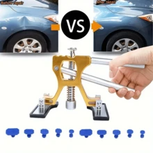 Bộ dụng cụ sửa chữa vết lõm chuyên nghiệp cho ô tô - Dụng cụ loại bỏ vết lõm kèm 10 vòng đệm, dụng cụ kéo thân xe cầm tay, phù hợp cho bộ dụng cụ kéo vết lõm thân xe ô tô. - A - Xem 6