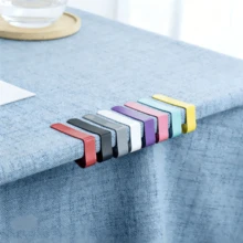 1/4 chiếc kẹp khăn trải bàn bằng thép không gỉ có thể tái sử dụng, kẹp giữ khăn trải bàn chống gió dùng cho gia đình, nhà bếp, dã ngoại, tiệc tùng và nhà hàng. - Nhiều màu - Xem 3