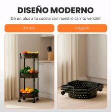 Carrito plegable de Cocina - Bianco - Visualizzare 6