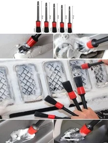 1 Set 18pcs Car Washing Tool Kit, Detail Brush, Electric Drill Brush, Wheel Brush Set - A - View 3
